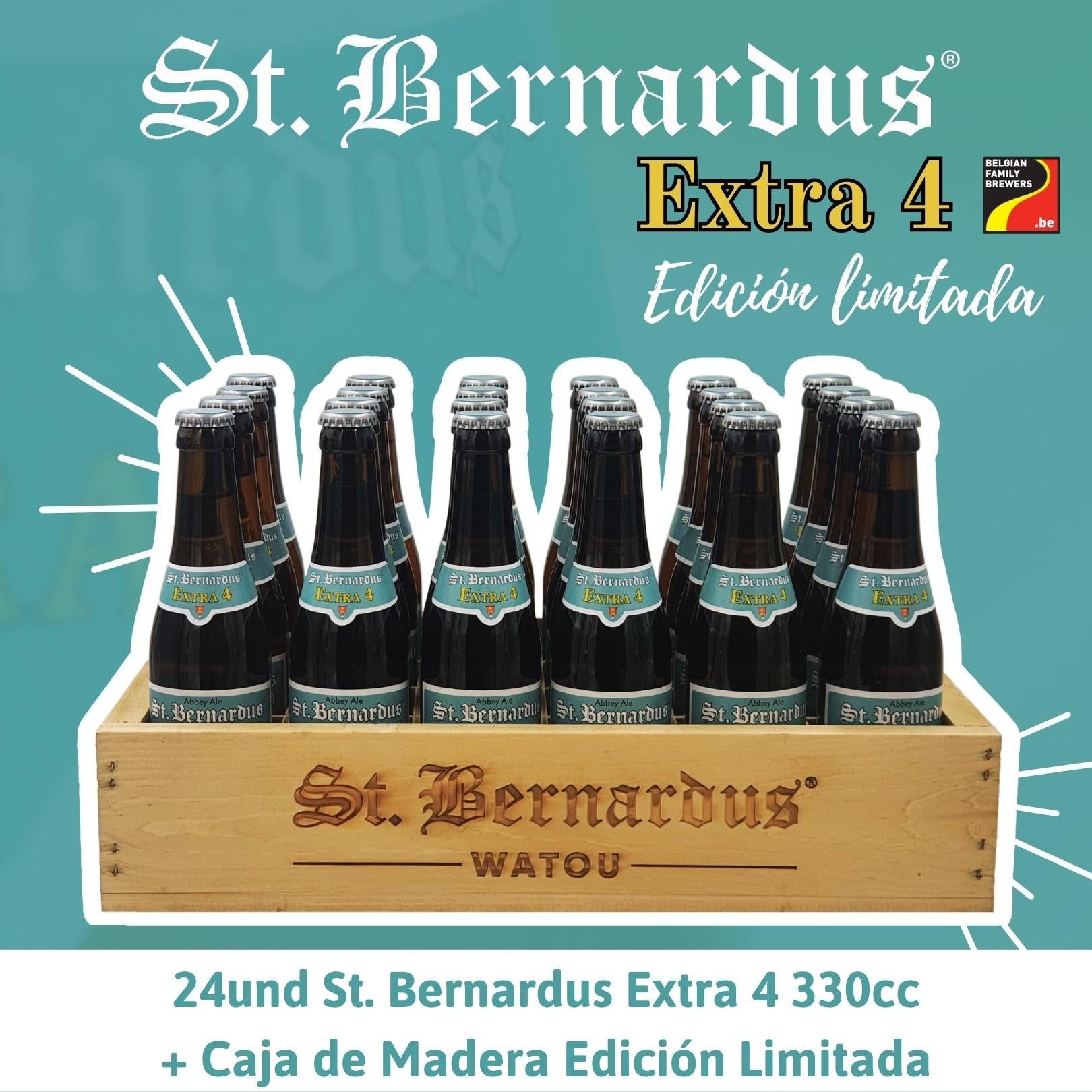 St. Bernardus Extra 4 24und. + Caja de Madera Edición Limitada