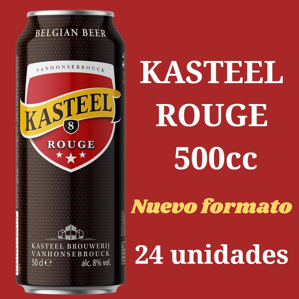 Kasteel Rouge Lata 500cc Caja 24 Cervezas